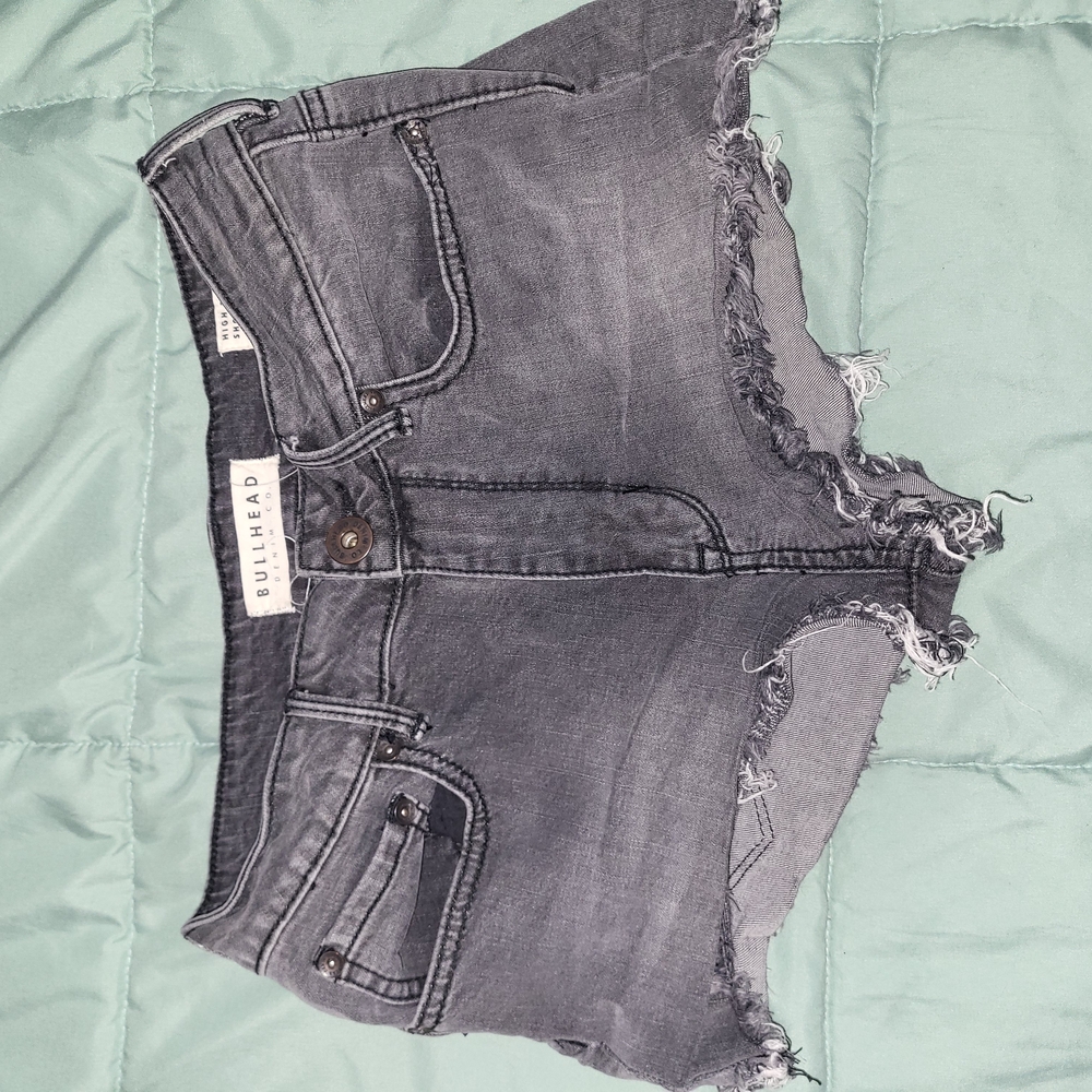 Bullhead Gray Denim Shorts